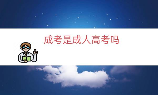 成考是成人高考吗