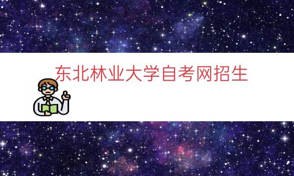 东北林业大学自考网招生