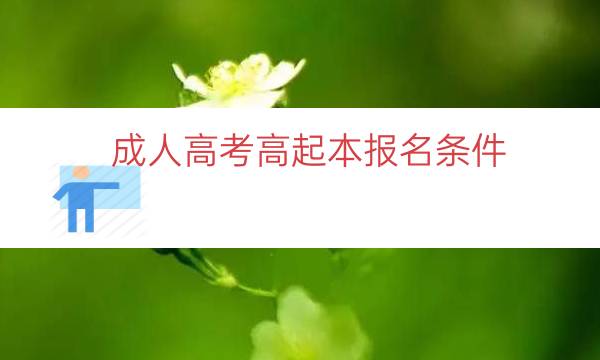 成人高考高起本报名条件