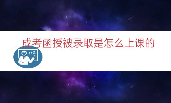 成考函授被录取是怎么上课的（成考函授班上课）