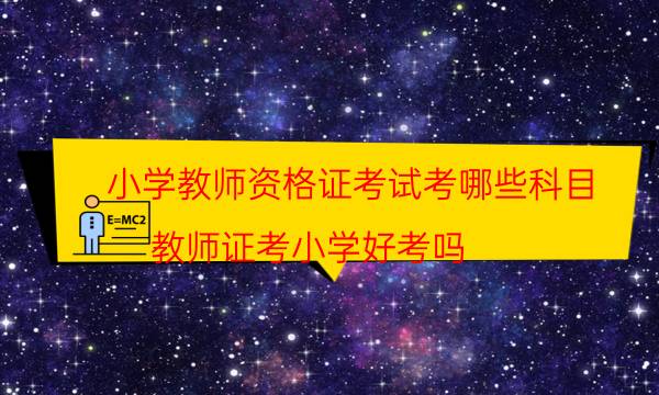 小学教师资格证考试考哪些科目(教师证考小学好考吗)