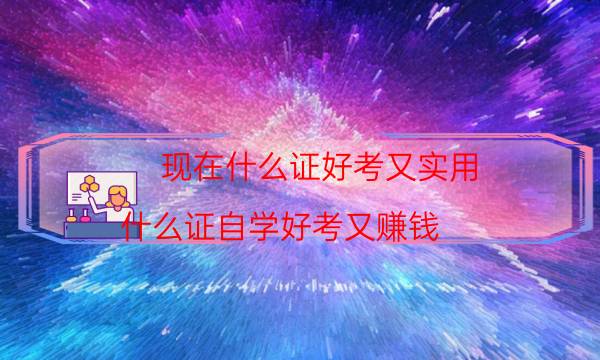 现在什么证好考又实用（什么证自学好考又赚钱）